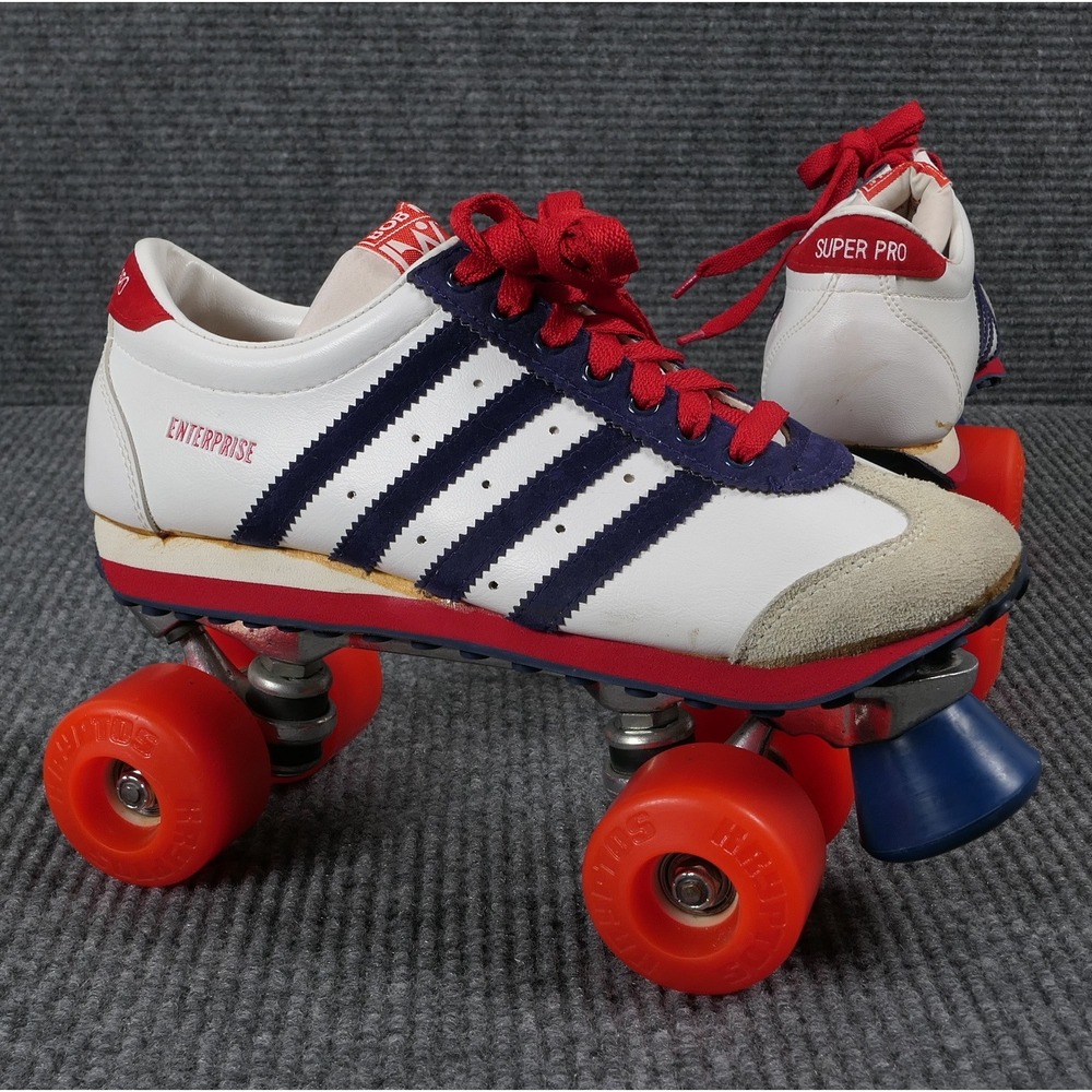 VTG 80s Bob Wolf Super Pro Roller Skates Sure-Grip Kryptos / Sneakers Womens 10